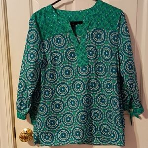 Talbert Green Patterned Women's Top